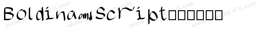 Boldina Script字体转换